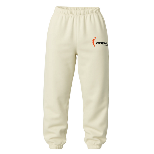 WNBA sweatpants with WNBA logo. Premium WNBA sweatpants.